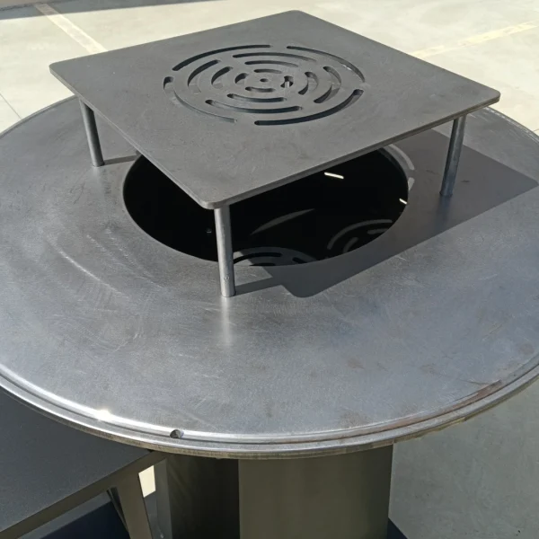 Barbecue Braciere Artigianale con Piastra Plancha - immagine 6