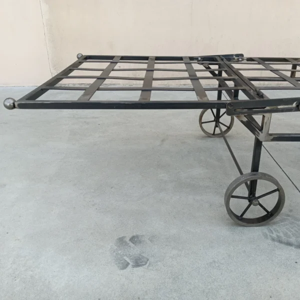 Lettino Artigianale in Acciaio da Giardino e Piscina | Design Industrial - immagine 10