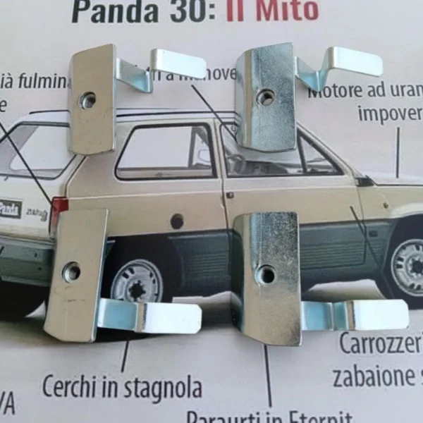 Staffe Fissaggio Barra Longitudinale Portapacchi | Fiat Panda 141 - immagine 3
