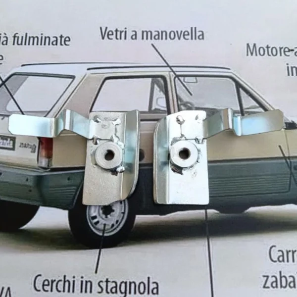 Staffe Fissaggio Barra Longitudinale Portapacchi | Fiat Panda 141 - immagine 4