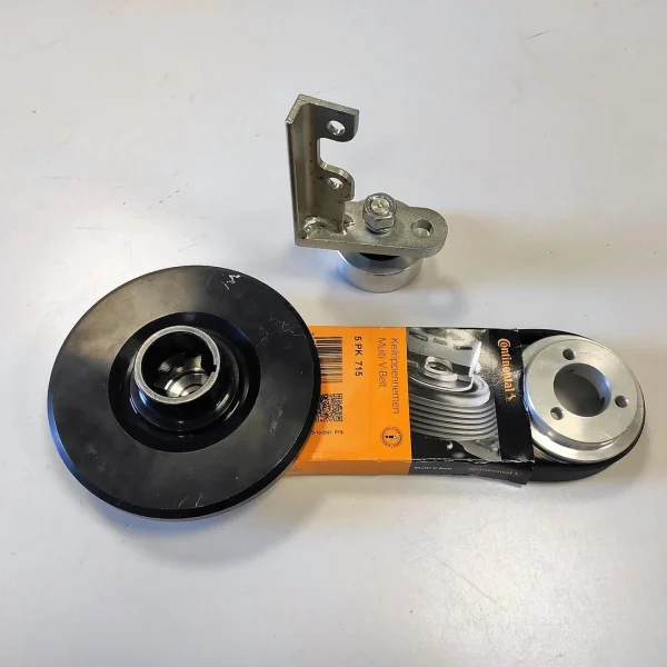 Kit Pulegge Alluminio + Cinghia Poly-V + Tendicinghia | Fiat 500 126 - immagine 2
