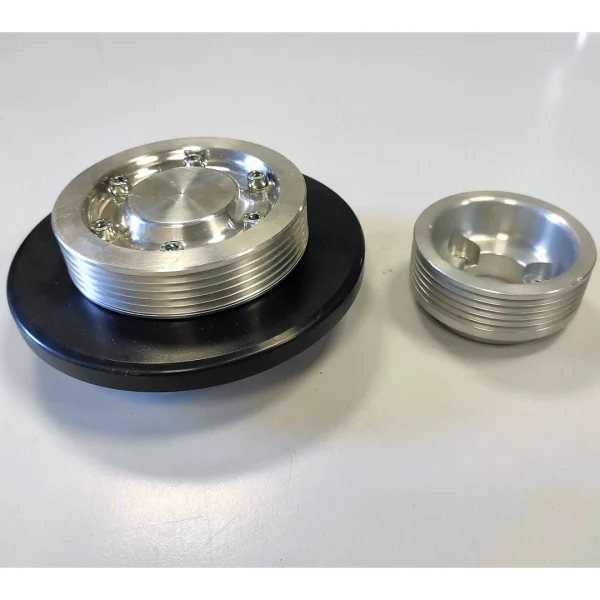 Kit Pulegge Alluminio + Cinghia Poly-V + Tendicinghia | Fiat 500 126 - immagine 7