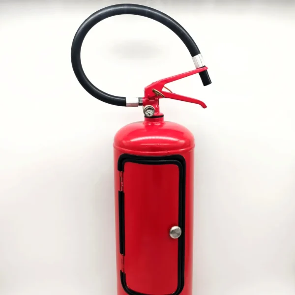 Estintore Minibar Grande Porta Bottiglia in Acciaio - Doppio Scomparto Artigianale - immagine 4
