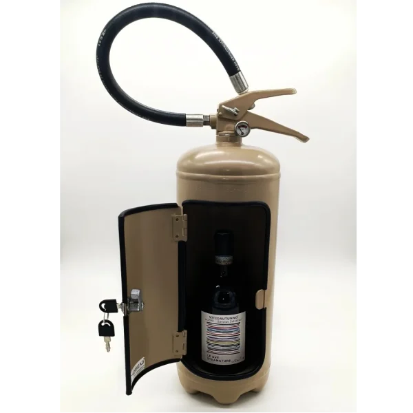 estintore minibar porta bottiglia acciaio