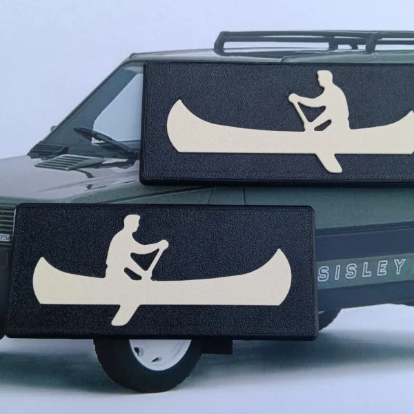 Targhette Fiat Panda Sisley Bianco Osso 4x4 | Laterali PETG - immagine 5
