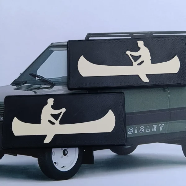 Targhette Fiat Panda Sisley Bianco Osso 4x4 | Laterali PETG - immagine 2