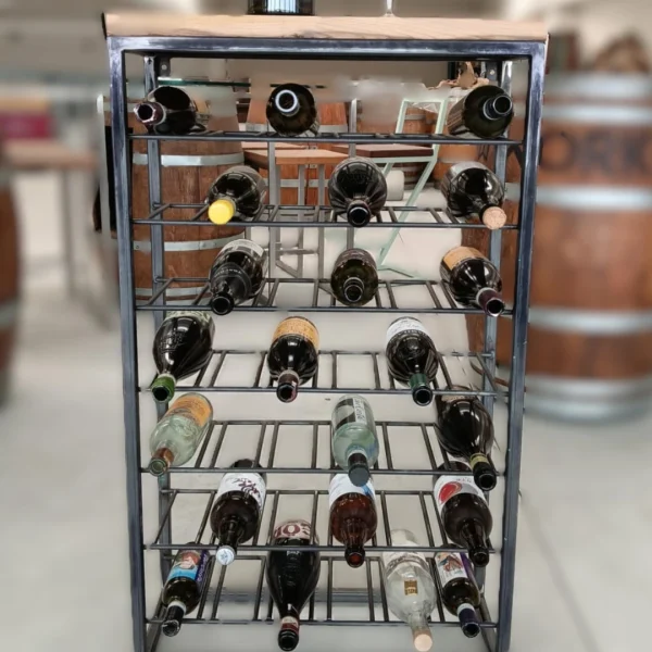 Cantinetta Vini Artigianale in Stile Industriale e Legno di Botte - Disponibile in 2 Versioni - immagine 5