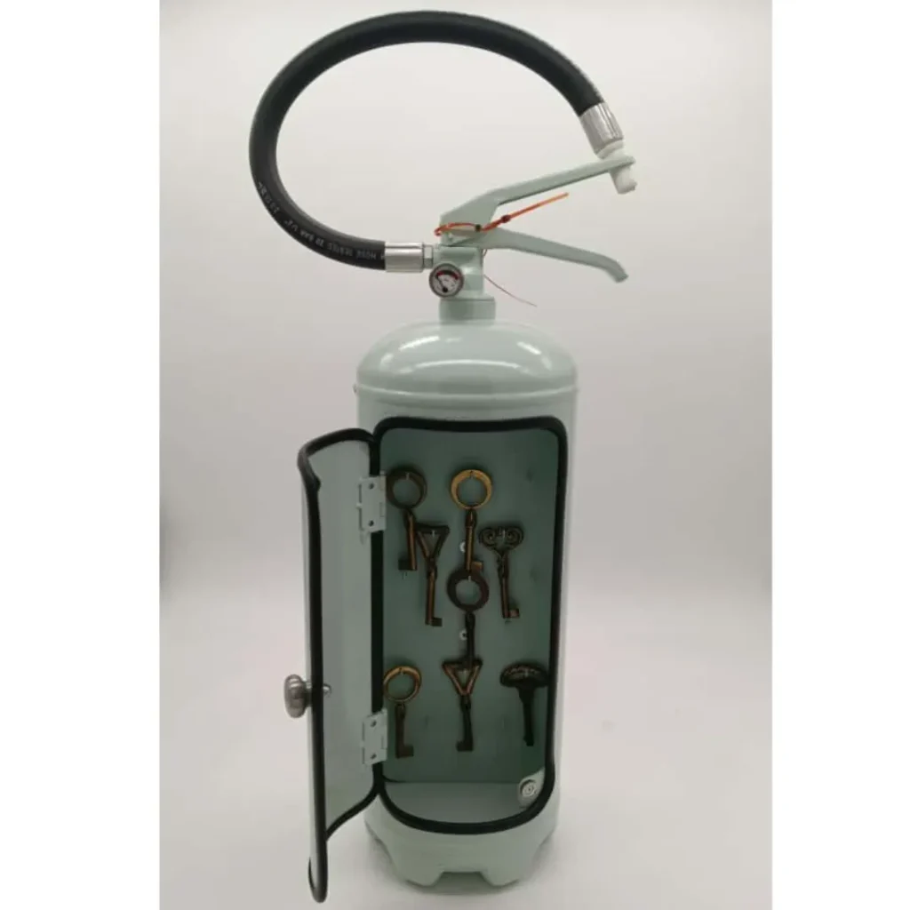 estintore portachiavi design vintage medio