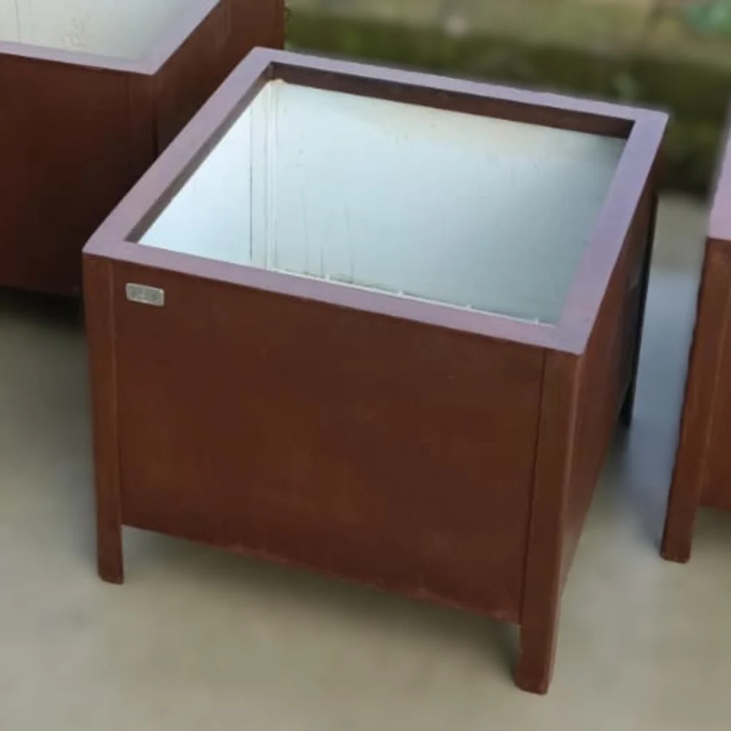 fioriere artigianali acciaio effetto corten