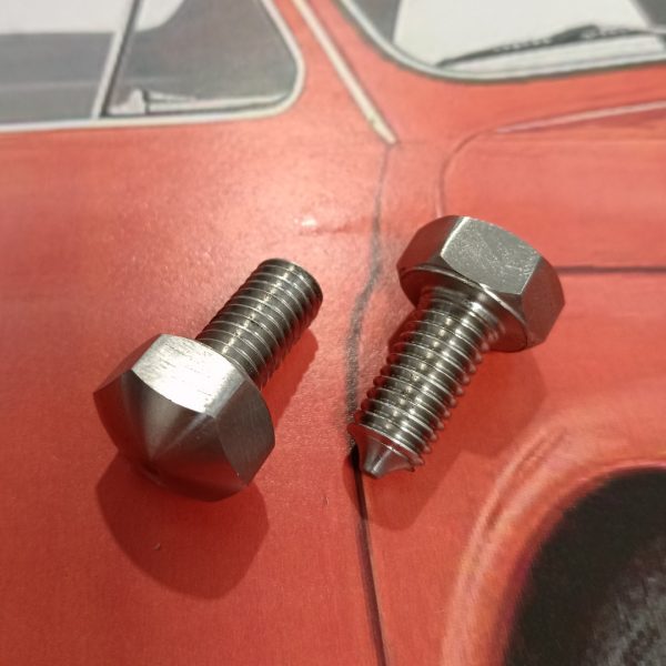Kit 16 Bulloni Ruota Acciaio Inox Fiat 500 N e 500 D - immagine 2