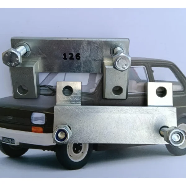 Kit Staffe Rialzo Sospensioni Anteriori Fiat 126 e 500 R - immagine 3