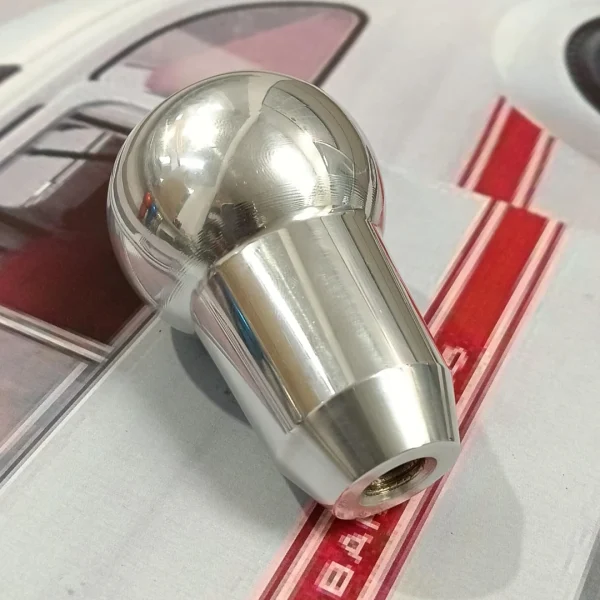 Pomello Cambio in Alluminio Lucido M10x1.25 | Fiat 500 126 600 - immagine 2